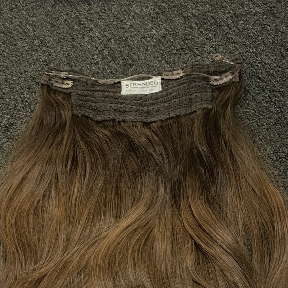 Stranded Chestnut Brown Hair Extension - Picture 2 of 3